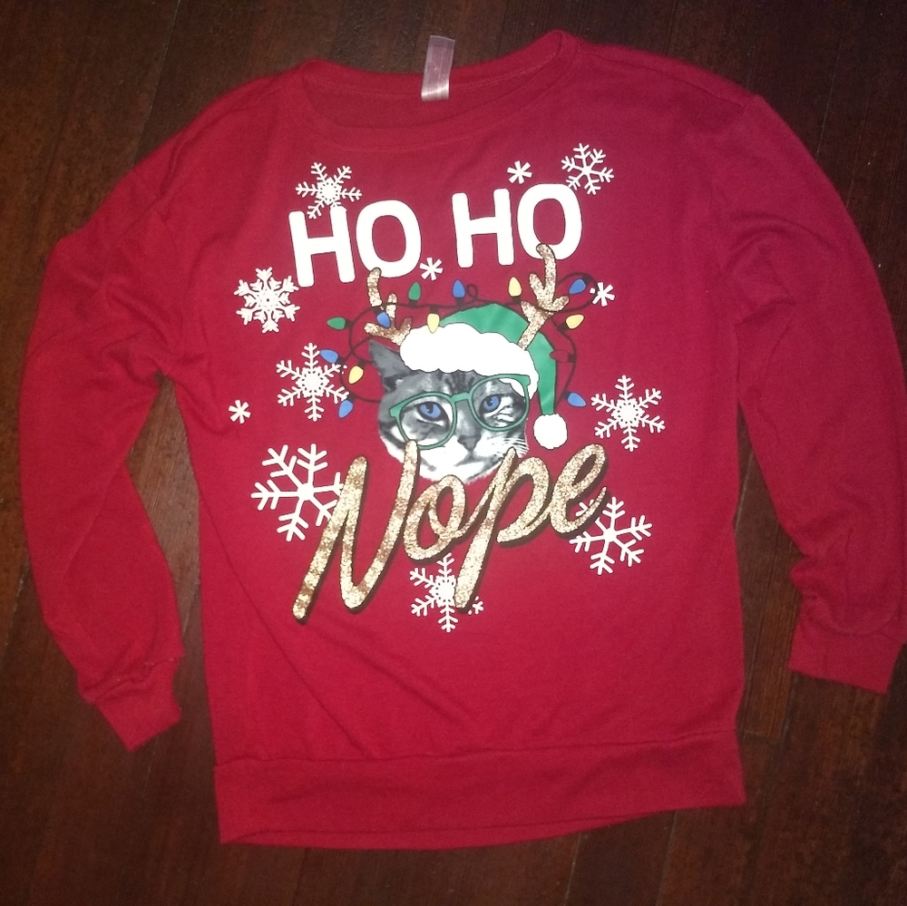 GRUMPY CAT CHRISTMAS SWEATER - XS // Cute Xmas Funny Winter